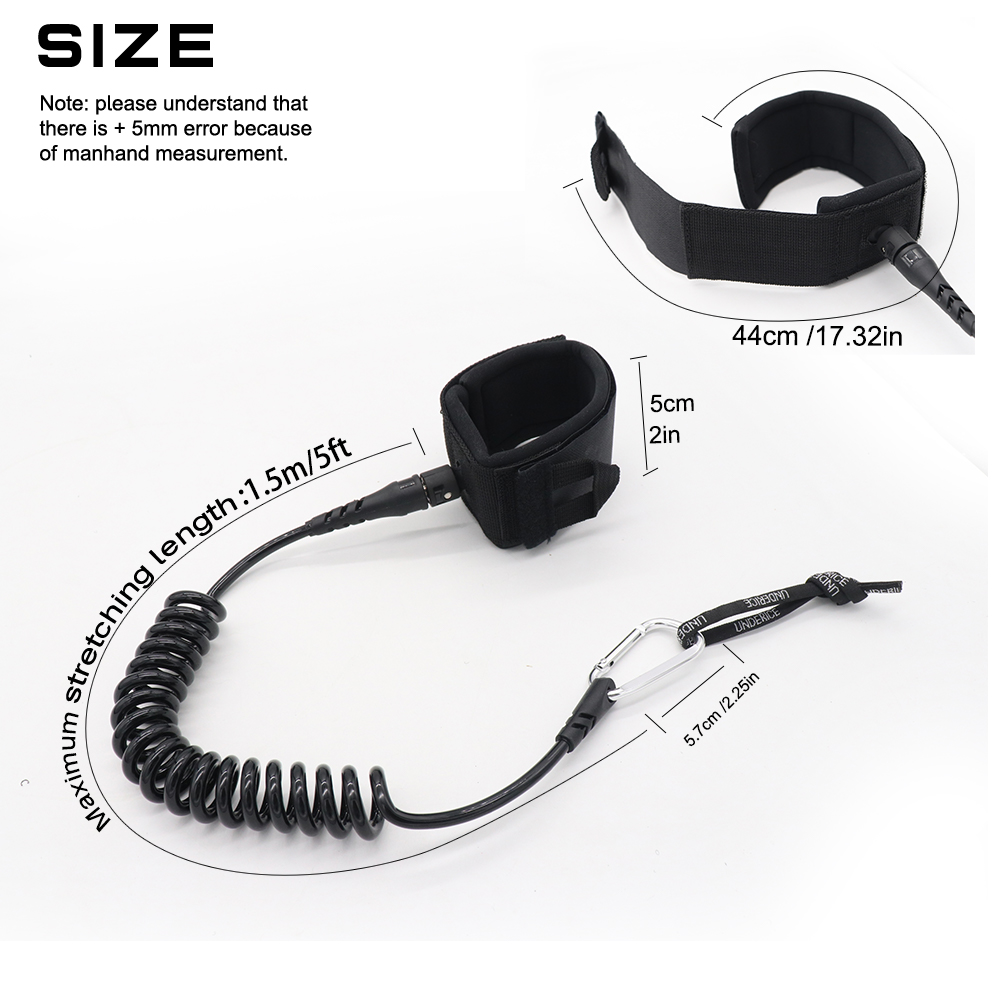 UICE 5FT 5MM Surf Leash Hand R - Surfboard Leash Ankle บทวิจารณ์และราคา