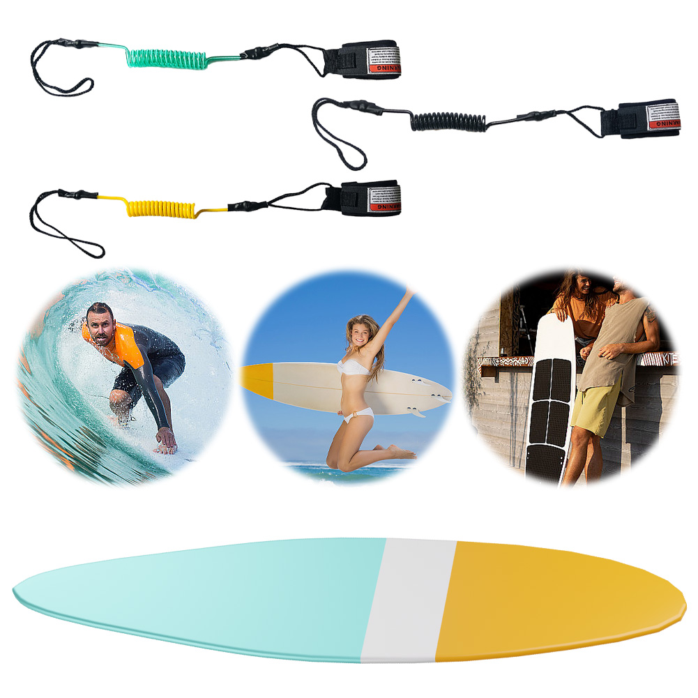 Coiled Bodyboard Leash TPU Sur - Surfboard Leash Ankle บทวิจารณ์และราคา