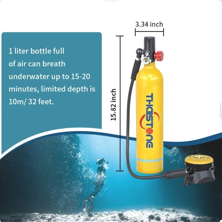 THAISTONE 1L Scuba Oxygen Tank - Snorkel Dry Top บทวิจารณ์และราคา