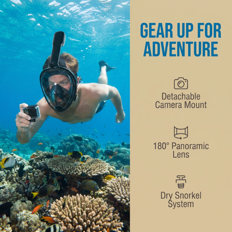 Safe Waterproof Snorkeling Div - Snorkel Dry Top บทวิจารณ์และราคา