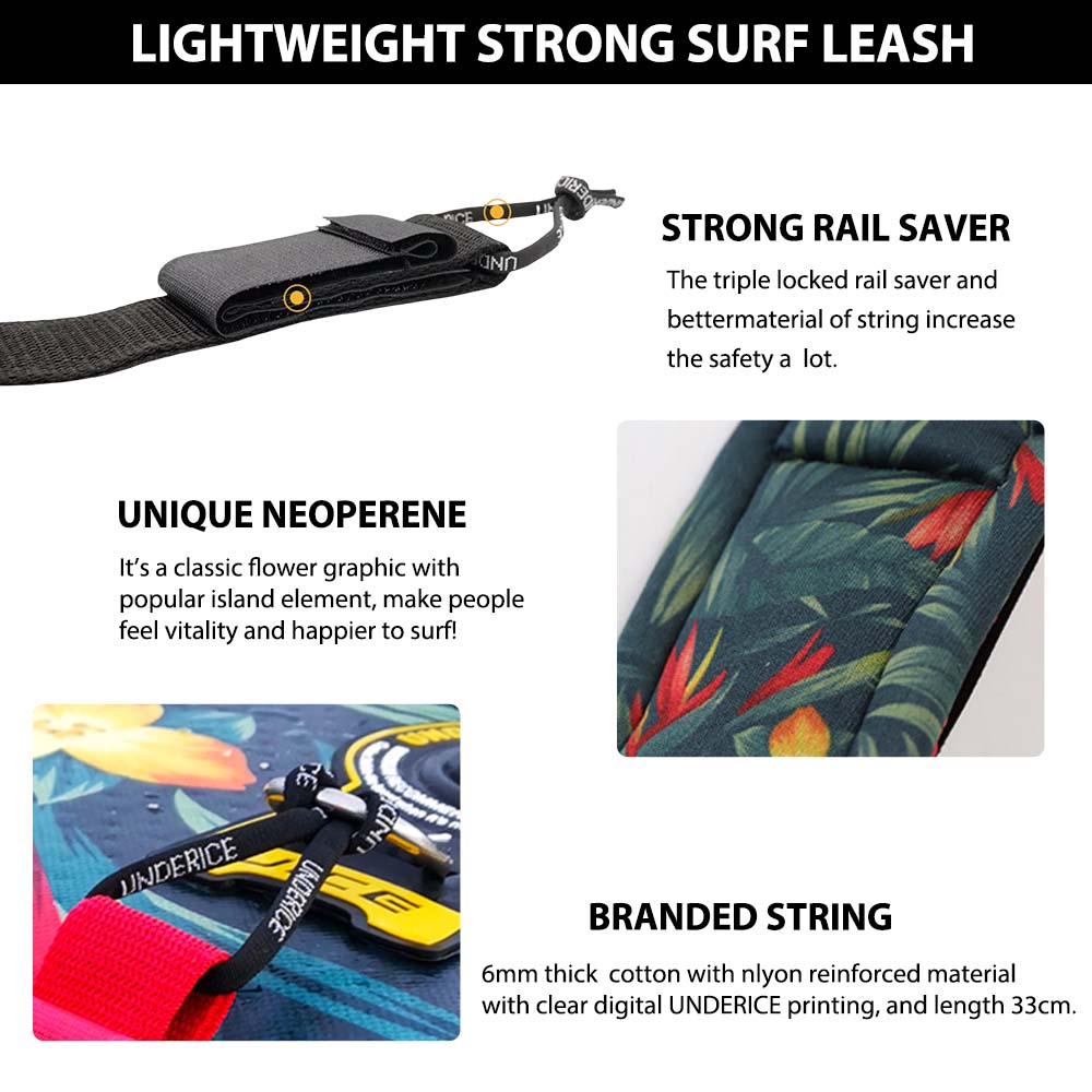 SUP Paddle Leash 7MM 11-10FT S - Surfboard Leash Ankle บทวิจารณ์และราคา