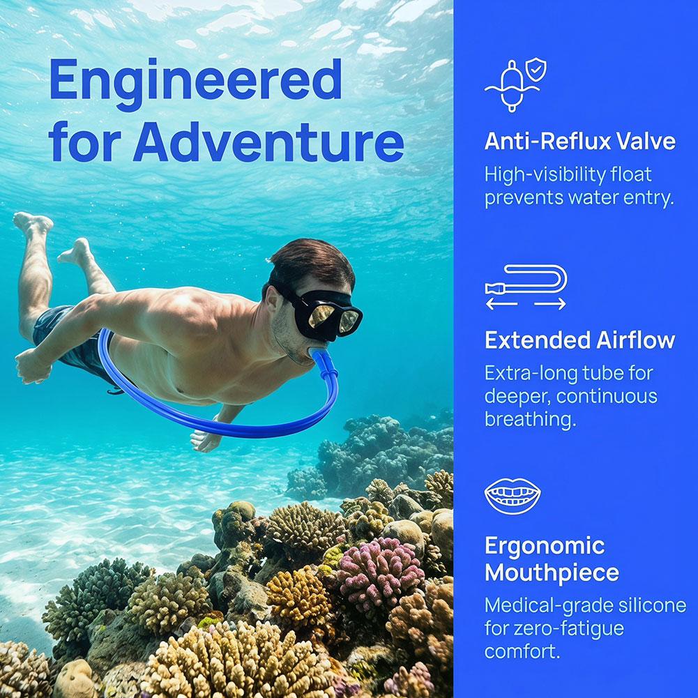 1.5m/3m Silicone Snorkel Hose  - Snorkel Dry Top บทวิจารณ์และราคา
