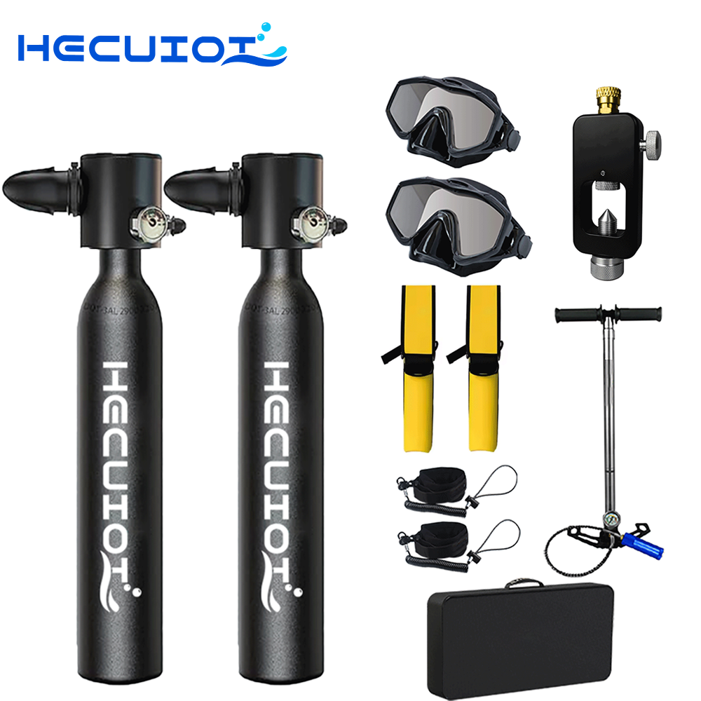 HECUIOI Mini Scuba Tank Diving - Snorkel Dry Top บทวิจารณ์และราคา