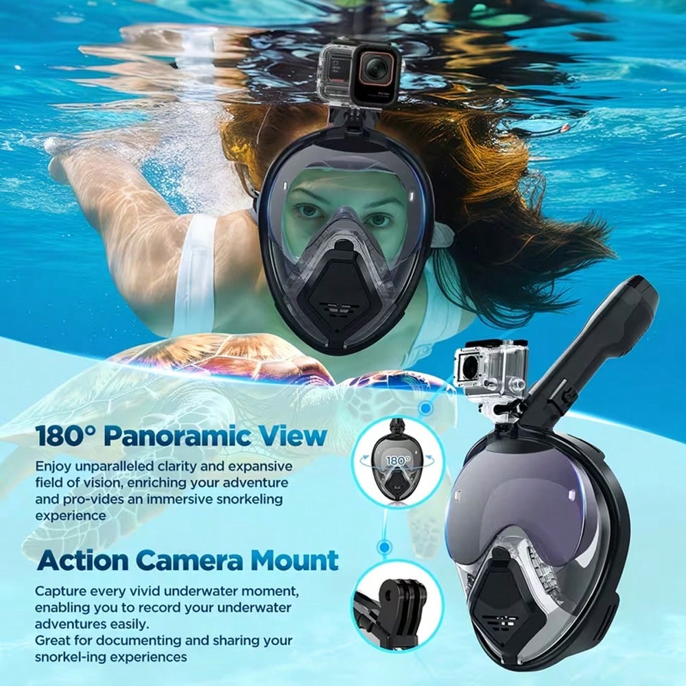 Devilfish Full Face Snorkel Ma - Snorkel Dry Top บทวิจารณ์และราคา